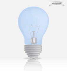 Light bulb. Vector illustration.