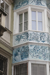 Casa con decorazioni nel centro storico di Bolzano