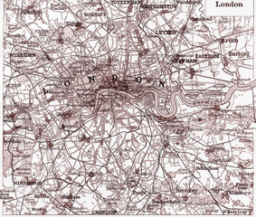 London historical map
