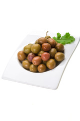 Marinated olives