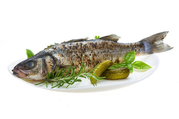 Roasted seabass