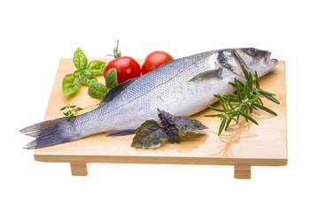 Raw seabass