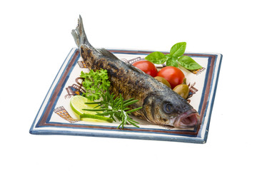 Roasted seabass