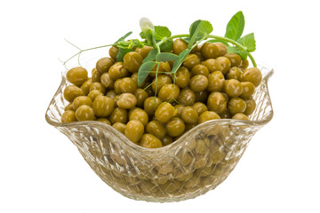 Marinated green peas