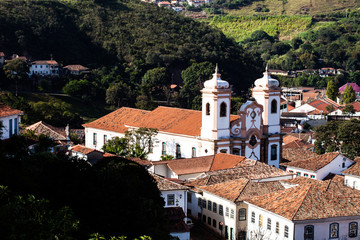 Obraz premium View of city Ouro Preto in Minas Gerais Brazil