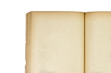 Open old book