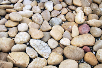 Smooth river stone background