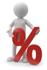 männchen rotes prozentzeichen