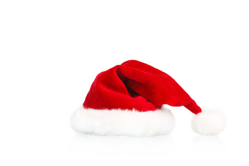 christmas hat on white