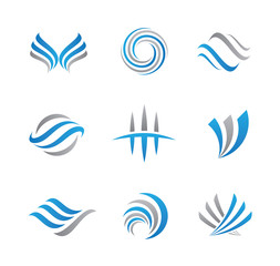 Abstract logo and icon