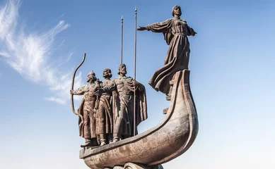 Deurstickers Monument voor oprichters van Kiev © PASTA DESIGN