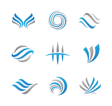 Abstract logo and icon
