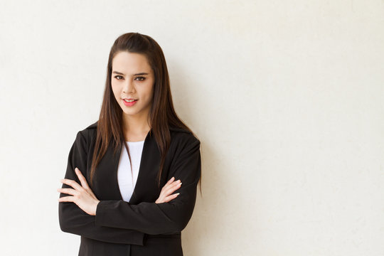 confident and smart female business executive