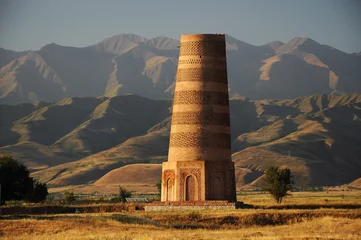 Abwaschbare Fototapete Old Burana tower located on famous Silk road, Kyrgyzstan © Pavel Svoboda