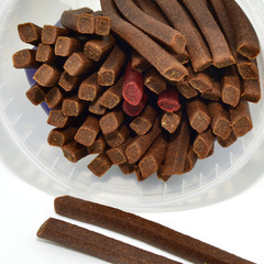 Golosinas de carne para perros