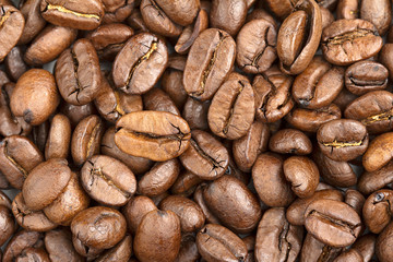 background of fresh coffee beans