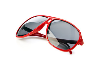 Red Sunglasses isolated