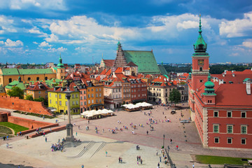 Naklejka premium Stare miasto w Warszawie
