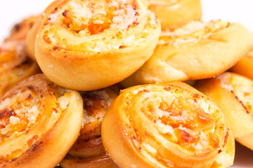 Fresh Homemade Cinnamon Rolls and sugar