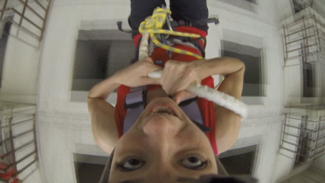 girl a first jumping