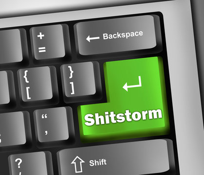 Keyboard Illustration "Shitstorm"