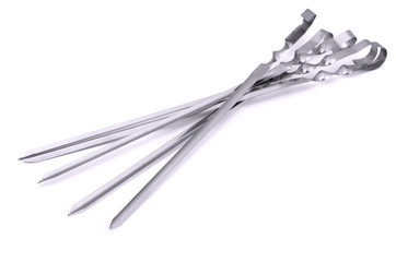 Stainless steel BBQ skewers