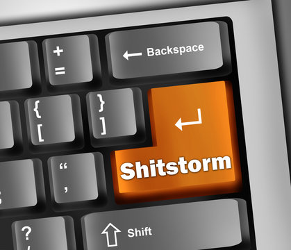 Keyboard Illustration "Shitstorm"