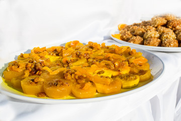 Sweet turkish delights, fresh made