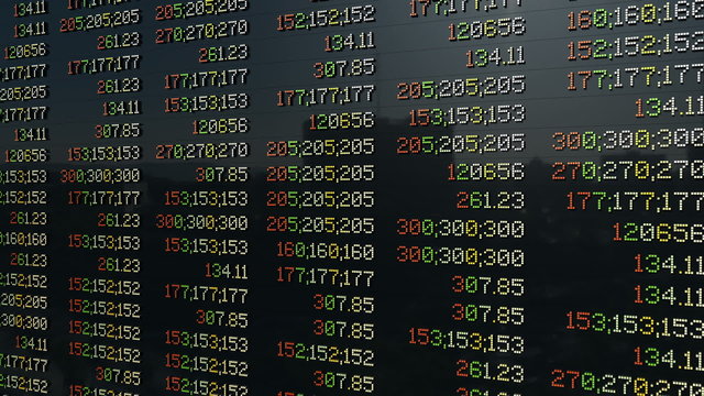 Stock market pannel, tilt