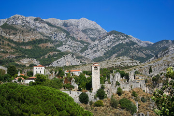 Fototapeta na wymiar Ruins of ancient town of Bar in Montenegro.