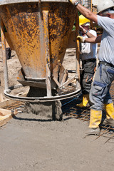 Beton Bauen Baustelle Eisenbieger Bodenplatte