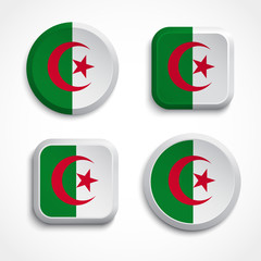 Algeria flag buttons