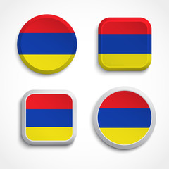 Armenia flag buttons