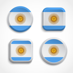 Argentina flag buttons
