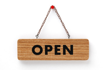 open sign