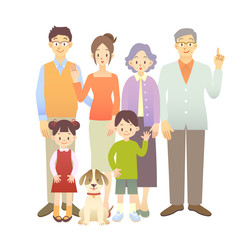 家族　家庭　子供　イラスト