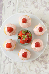 Erdbeer Cupcakes