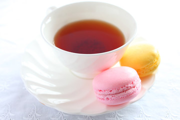  french confectionery, Macaron and English tea