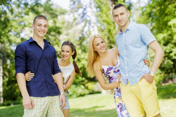 Fototapeta premium Young couples