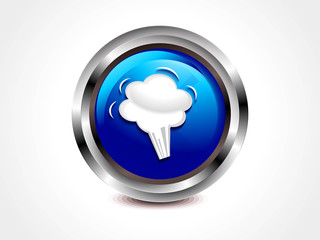 abstract glossy speech button