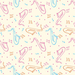 Music seamless pattern