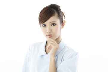 看護師,白バック