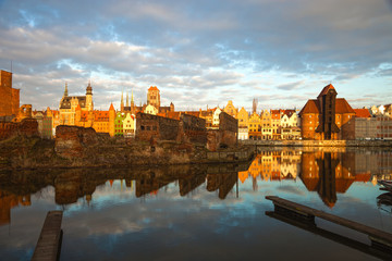 Gdansk in the morning light, Poland.