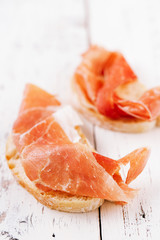 serrano jamon Cured Meat and ciabatta