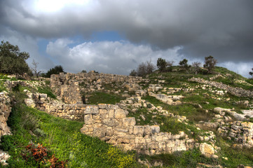 Fototapeta na wymiar Sebastia archeology ancient ruins