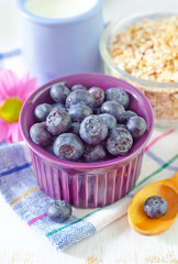 blueberry and yogurt