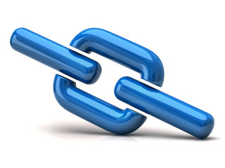 Blue chain icon