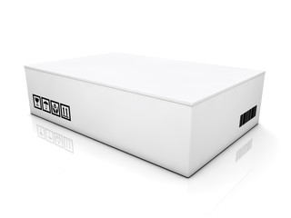 blank boxes isolated on white background