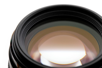 Camera lense close up