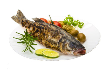 Roasted seabass